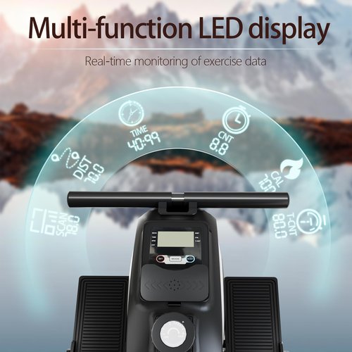 Rowing Machines for Home, Quiet Rowing Machines with 256lb Weight Capacity, 8 Levels Adjustable Resistance, Foldable Rower with Tablet Holder, App Compatible
