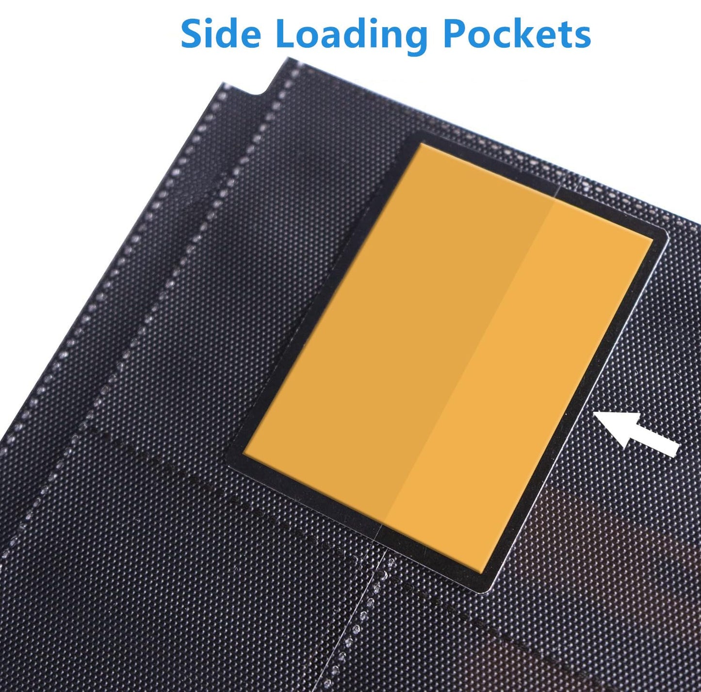 16 Pocket Card Binder, 1000+ Premium Zip Trading Card Binder, Double Sided Pocket Card Binder Album, Ringless Card Folder for MTG, TCG, Sports Card (Black, 16Pockets)