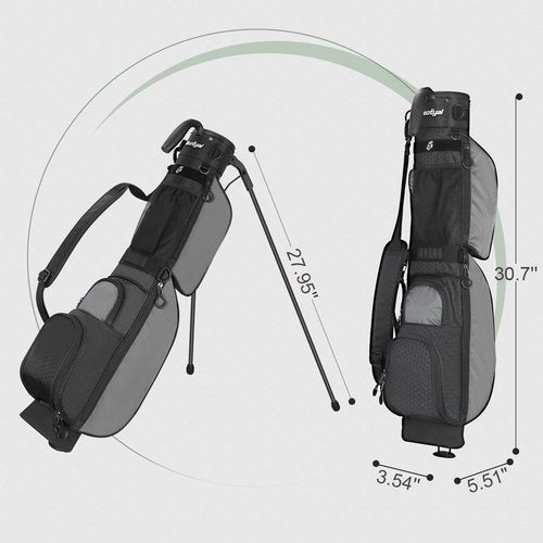 Beutyal Small Golf Bag, Lightweight Golf Stand Bag Portable Par 3 Golf Bag Pitch and Putt Golf Club Carry Bag for The Driving Range, Executive Courses with Shoulder Strap for Men Women