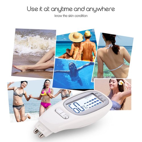 DGFJY Skin Detector Moisture Tester Skin Diagnosis Analyzer Portable Mini Skin Analyzing Device For Skin Care With Backlit Digital Skin Detector Moisture Tester