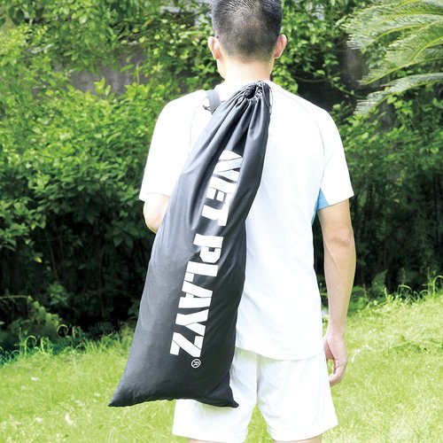 NET PLAYZ 4 x 4 x 4 Feet Lacrosse Goal Fast Install, Fiberglass Frame, Lightweight, Foldable, Portable, Carry Bag Included, Black,NOH445402021