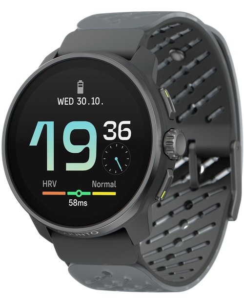 SUUNTO Race S GPS Sports Watch, 1.32" AMOLED Touchscreen w/Crown Button, 13 Days Battery Life, Training & Sleep Health Tracking, Dual-GNSS, 32GB Global Offline Maps, Lightweight for Running, Graphite