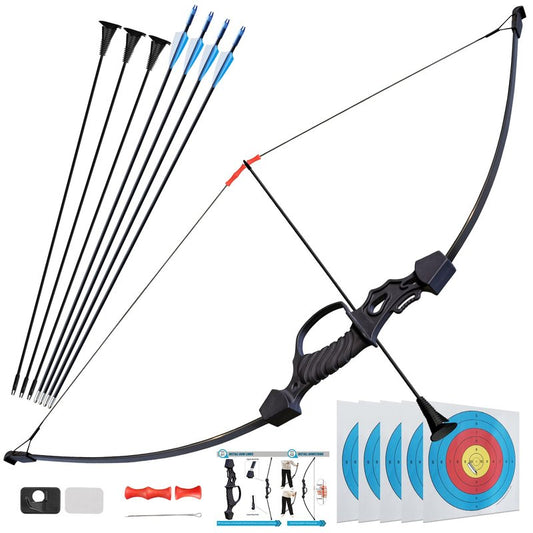 40" Bow and Arrow Set for Teens,Ambidextrous Adult Archery Bow Set with 7 Arrows,Beginner Recurve Bow Gift for Outdoor Backyard Game