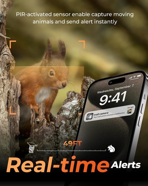 Loatos Cellular Trail Camera 2 Packs, Built-in SIM Card 4G LTE Trail Cameras with Night Vision Motion Activated Waterproof 2K Live View 0.2s Speed Game Camera with Unlimited Data Plan Solar Powered