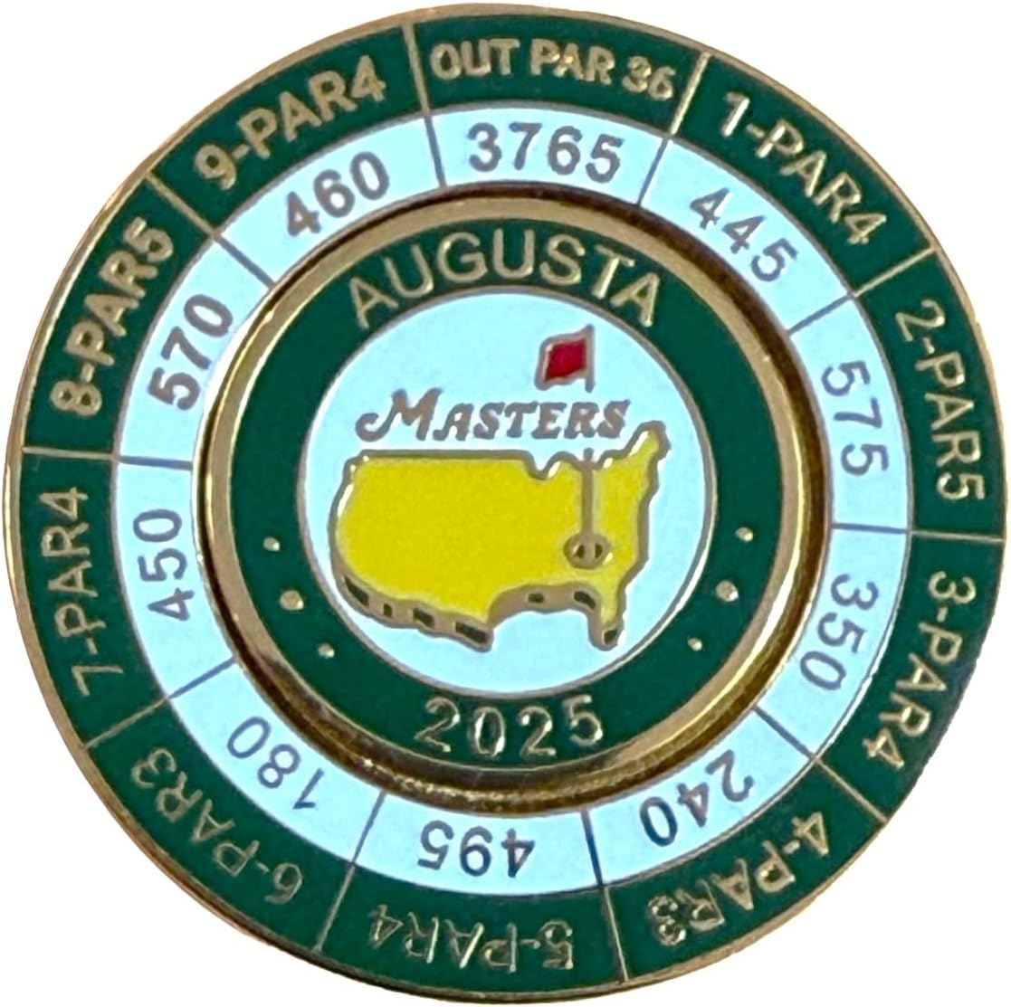 2025 Commemorative Golf Major Tournament Magnetic Coin and Ball Marker