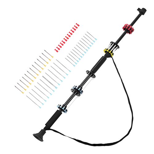 Blow Dart Gun 48" .40 Caliber Blowgun for Hunting Kit with 12 Long/Mid/Short Darts, Blow Gun with Darts, with Sling, Tactical Grip and Optic Sight, Blow Darts