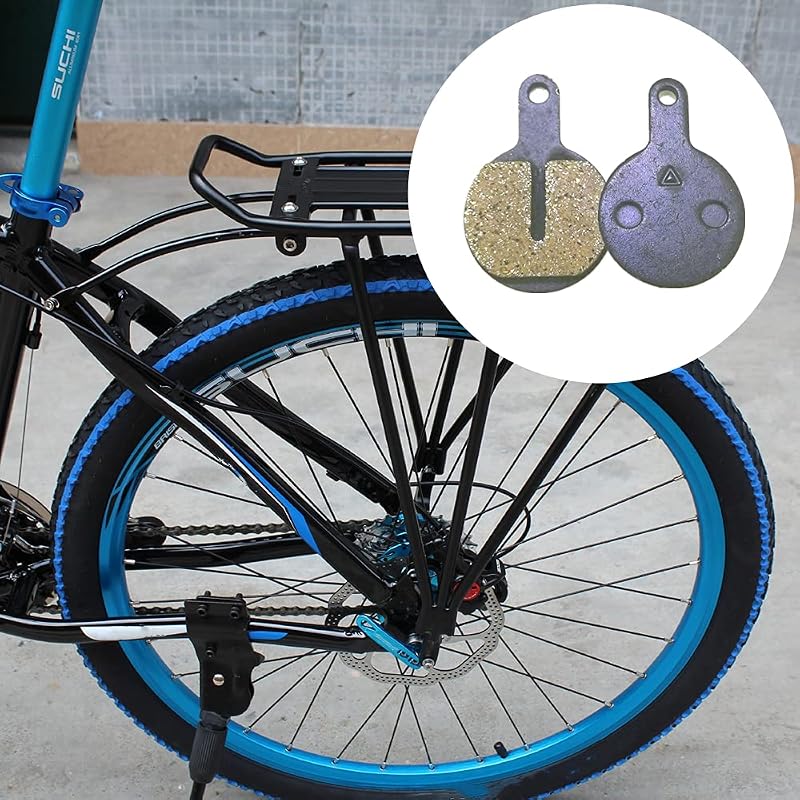 Bicycle Disc Brake Pads 2 Pairs with Springs & Clips for Tektro Novela Lyra L10 IOX Resin Semi-Metallic