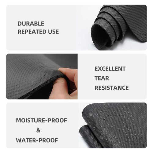 Treadmill Mat,Bike Mat,Stationary Bike Mat,Foldable Treadmill Mat for Hardwood Floors and Carpet.for Exercise Bike,Exercise Equipment Indoor Cycles,Rowing Elliptical (23.6" X 60")