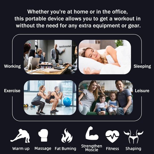 ABS Stimulator, Fitness Belt, Powered Wireless Muscle Stimulator for Gym & Home Use, for Muscle Conditioning
