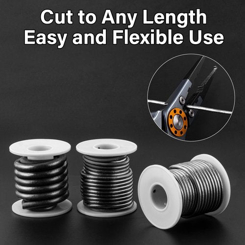 Dr.Fish Solid Core Lead Wire 1LB,High-Density Fishing Line Soft Sinker Weight Dragging Drifting Fly Tying Crafting Material 1/4"