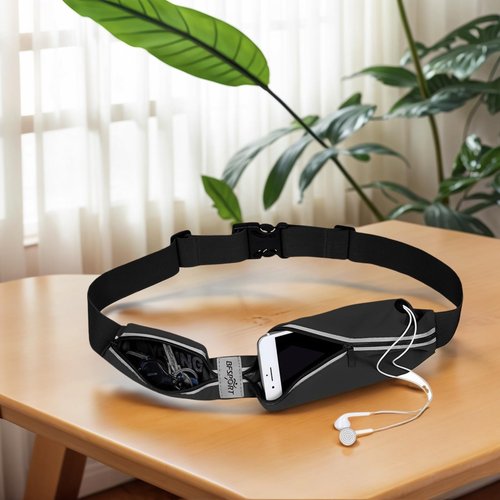 Running Belt Bag Waterproof Fashionable Fanny Pack Phone Keys Holder and Essentials for Men and Women During Running Walk Bike Camping Gym