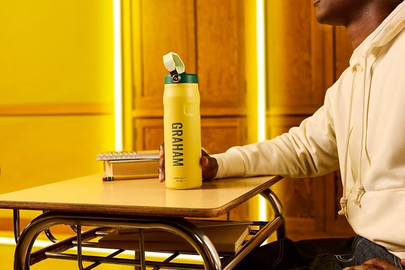 Stanley IceFlow Flip Straw 2.0 Bottle 16 oz - Daffodil Emerald (Variation: Daffodil Emerald+16 Ounces)