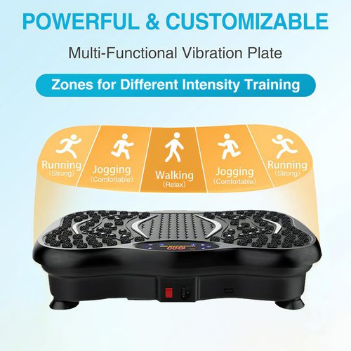 Vibration Plate Exercise Machine Equipment for Full Body at Home Fitness Workout Platform Women Men Weight Loss ab Leg Step Reformer Board Gym Set