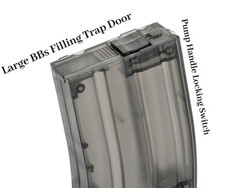 Airsoft 6mm BBS 500 Rounds Speed Loader High Capacity Tactical with Mag Adapters