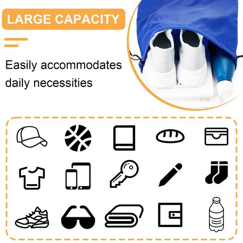 Syntix 10 Pcs Custom Drawstring Bags, Personalized String Backpacks with Your Logo/Text, Ideal for Business, Gym, Sports, Events, Travel, and Everyday Use
