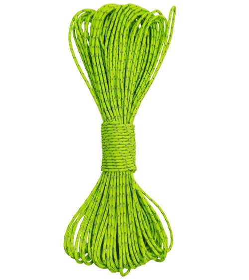 Dyneema Tent Guy Guide Reflective Green Rope - 200kg Breaking Strain - Lengths in Meters - Suitable for Sailing, Dinghy, Yachting, Cruising, Racing, Kite Surfing - 20 Meter (Green, 2mm)