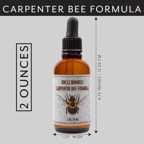 Uncle Dunkels Carpenter Bee Formula: Naturally Scented Pheromone Blend for Outdoor Use, 2oz