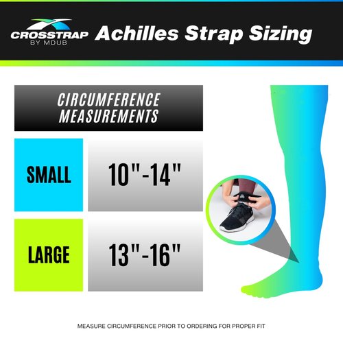 CROSSTRAP Achilles Tendon Support - Ankle Brace For Women And Men, Comfort & Bracing, Ankle Stabilizer Strap & Sprain Support, Achilles Tendonitis Relief, Kickback Straps, (Small)