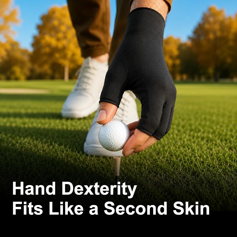 2 Pairs Fivxupr Arthritis Compression Gloves for Hands & Wrists – Medium