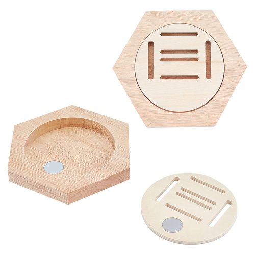 AHANDMAKER Medal Holder Display Stand, Honeycomb Medal Display Stand Medal Hanger Display Wooden Medal Stand Stitching Free Punch for Basketball and Awards Displays