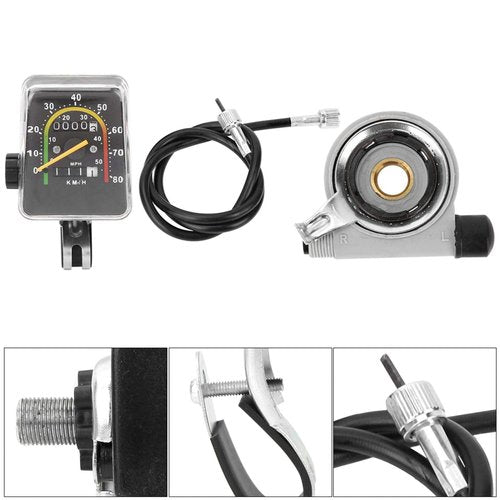WNSC Multifunction Bike Speedometer, Mechanical Odometer, Bike Computer for Mountain Bike for Road Bike