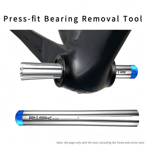 Bicycle Bottom Bracket Bearing Press Tool (for Size 22-24mm) – Bearing Removal/Installation Kit – Compatible with Internal BB Bearings Bicycle Bearing Press Installation Tool Kit, Silver with Blue Cap