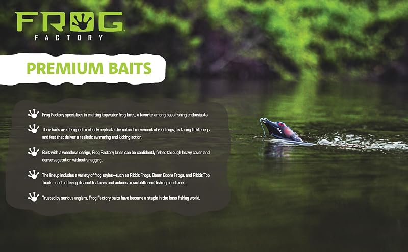 Diva Variation: Boom Boom Poppin' Frog – Topwater Frog Bait by Frog Factory