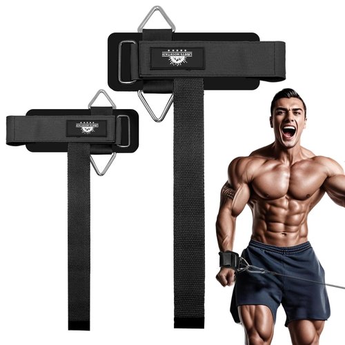 Lights Mountain Wrist Cuffs Weight Lifting Straps ??Heavy-Duty Cable Machine Attachments & Weightlifting Wrist Support for Lateral Raises, Pull Exercises & Strength Training