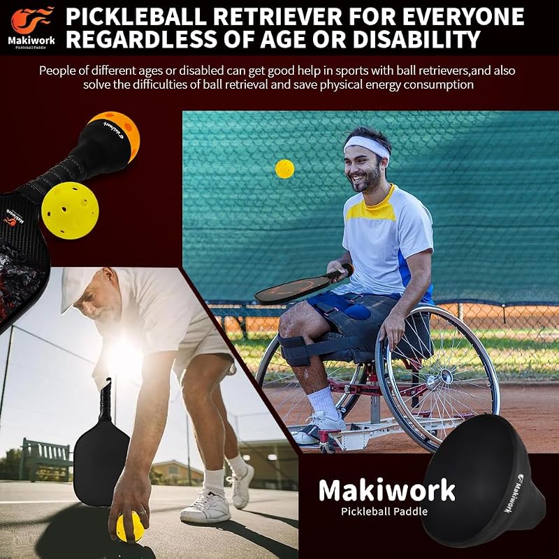 Pickleball Ball Retriever - Silicone Grabber & Picker, Variation of THIS listing 4