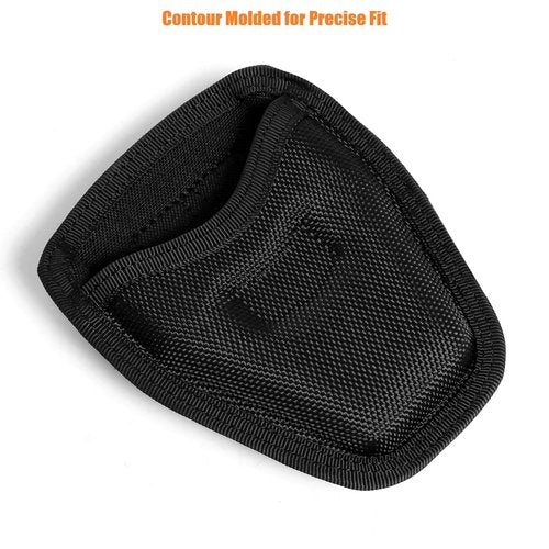 TACNEX Quick Release Cuff Case, Fits Standard Handcuffs Duty Belt Cuff Holder MOLLE Pouch Sheath for Police Law Enforcement Prison Guard (Ballistic Nylon)