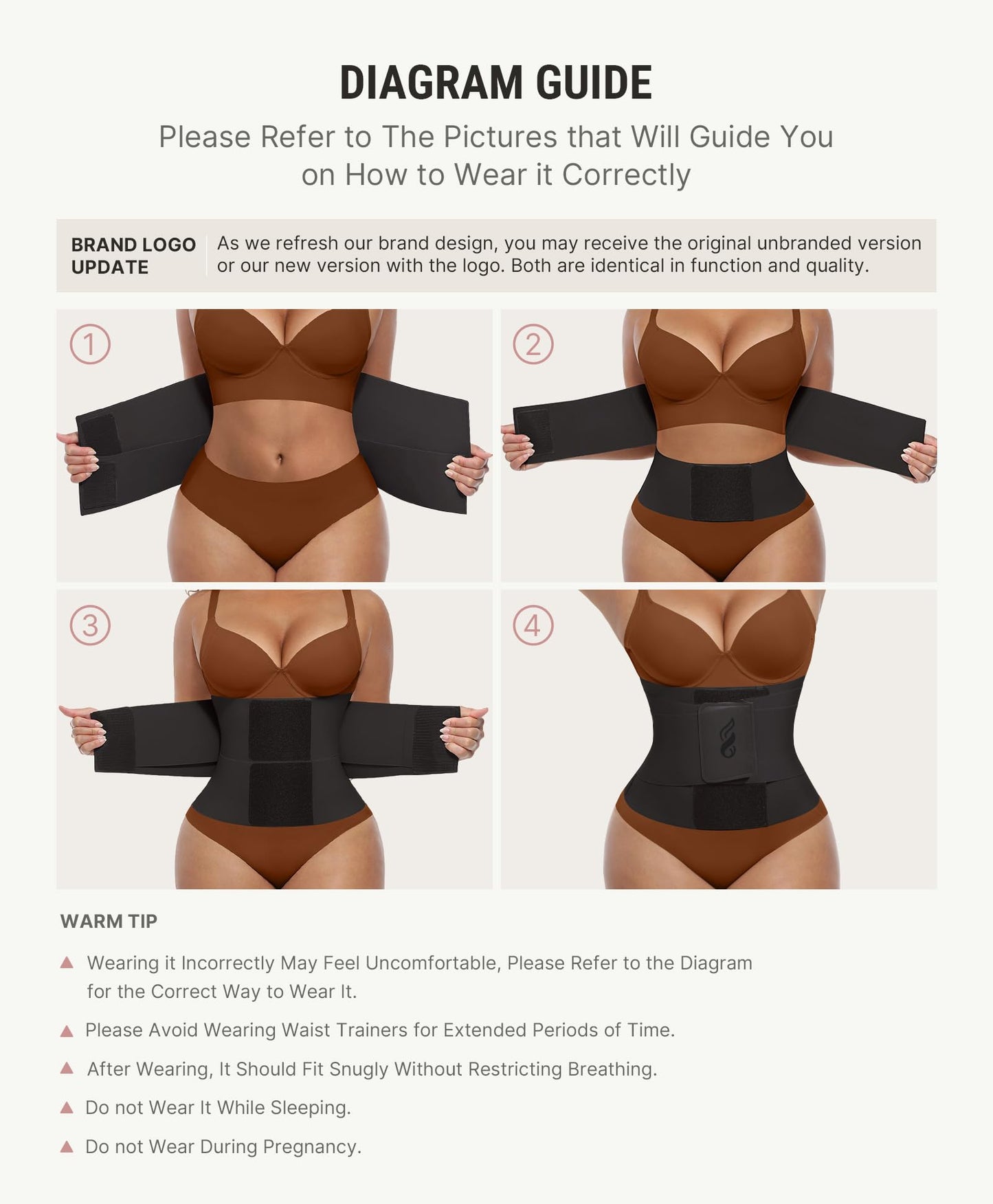 FeelinGirl Workout Waist Trainer Underbust Corsets Cincher Belt Hourglass Corset Body Shaper for Women Black L