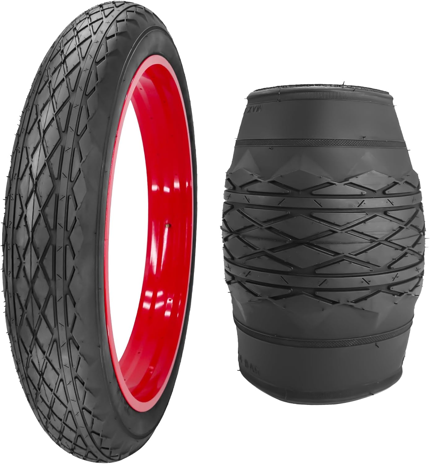 26x4.0 Bike Tire for Electric Bikes - Puncture Resistant All-Terrain Fat Tire with Durable Tread, High Traction for Mountain/Snow/Road - Compatible with E-Bikes 26x4.0 Inches