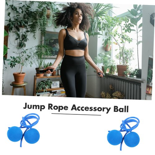POPETPOP 1 Pair Cordless Ball Skipping Rope Load-bearing Workout Ball for Fitness No Knot Workout Cordless Accessory