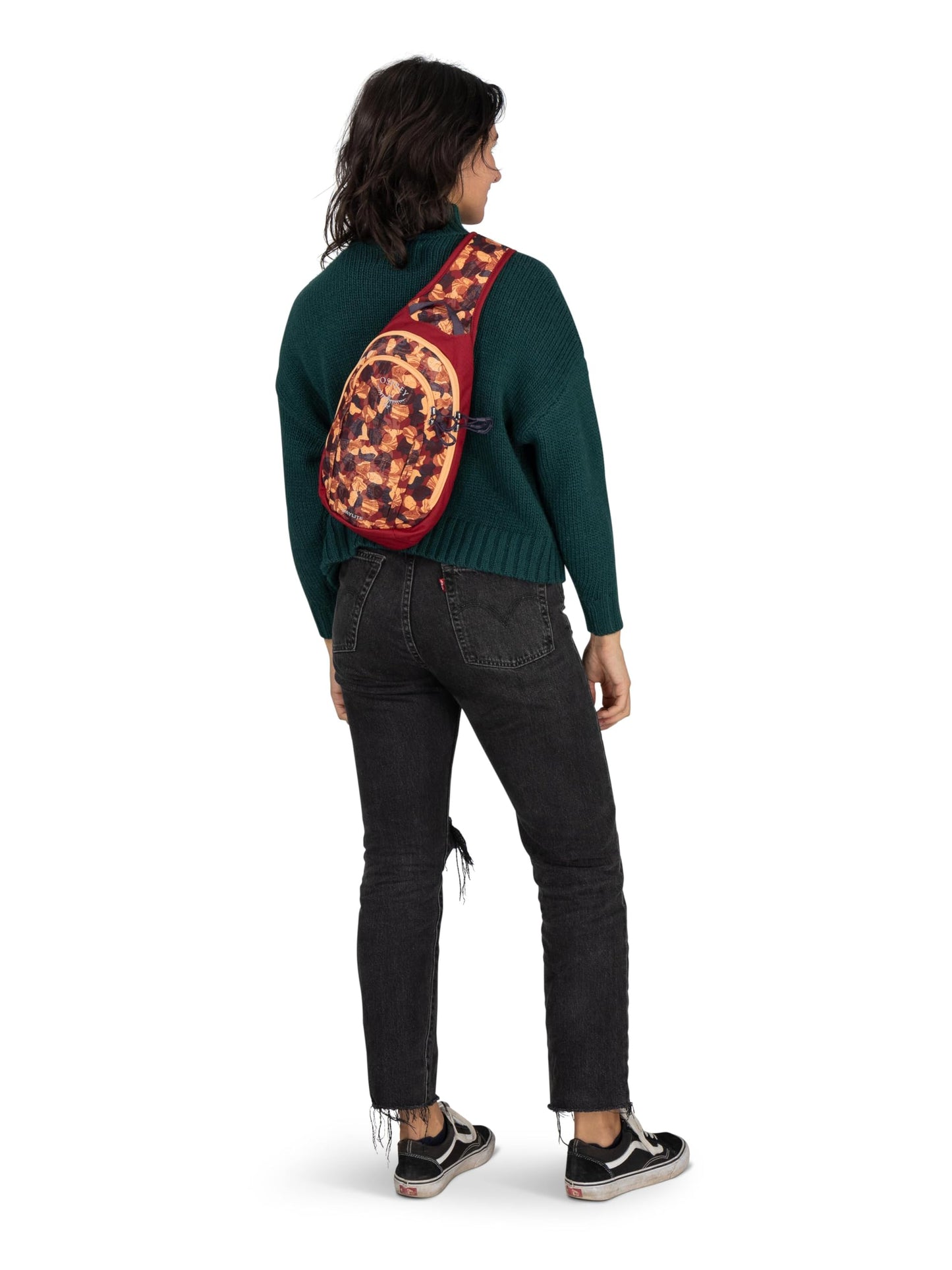 Osprey Daylite Shoulder Sling Bag – Compact Crossbody Sling Backpack for Everyday Carry, Festivals, and Travel – Lightweight, Comfortable Fit for Hands-Free Convenience, Blue Spikemoss/Alkaline