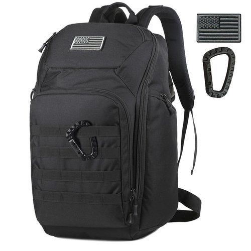 Valinov Tactical Backpack For Men 30L Military Molle Backpacks Army Assault Pack Daypack Hiking Rucksack Bug Out Bag (Black)