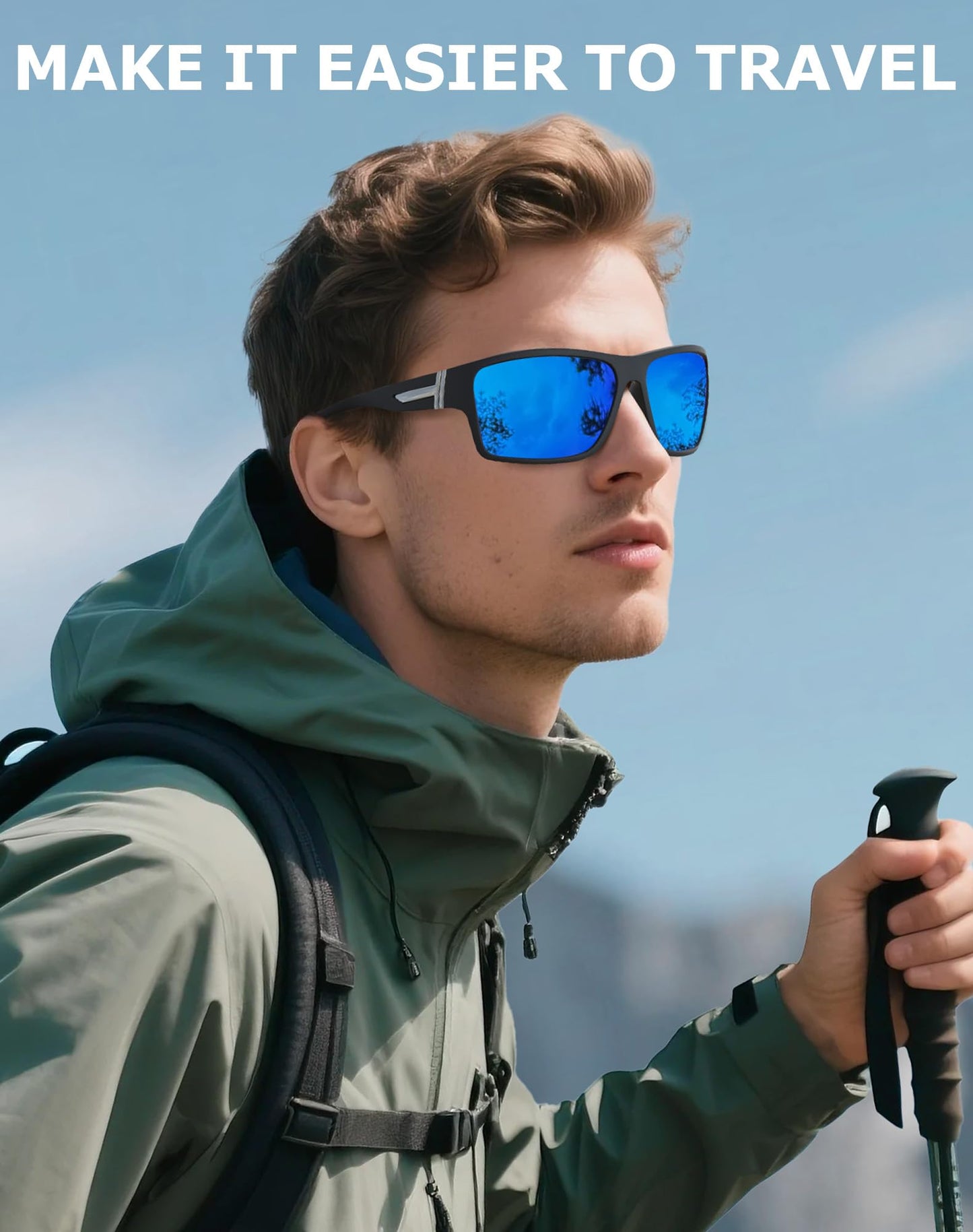 KALIYADI Polarized-Sunglasses Men Sports Sun-Glasses: Men Polarized Sunglasses Women UV400 Protection for Fishing Golf
