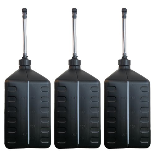 Tuff Jug | 5 Gallon Multipurpose Container | Black | 3-Pack