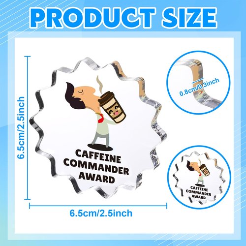 Chunful 24 Pcs Funny Employee Appreciation Awards Gifts Bulk Little Clear Acrylic Reward Colleagues Medallions Motivational Trophy Gifts for Employee Coworker Staff Teacher Nurse Office Team