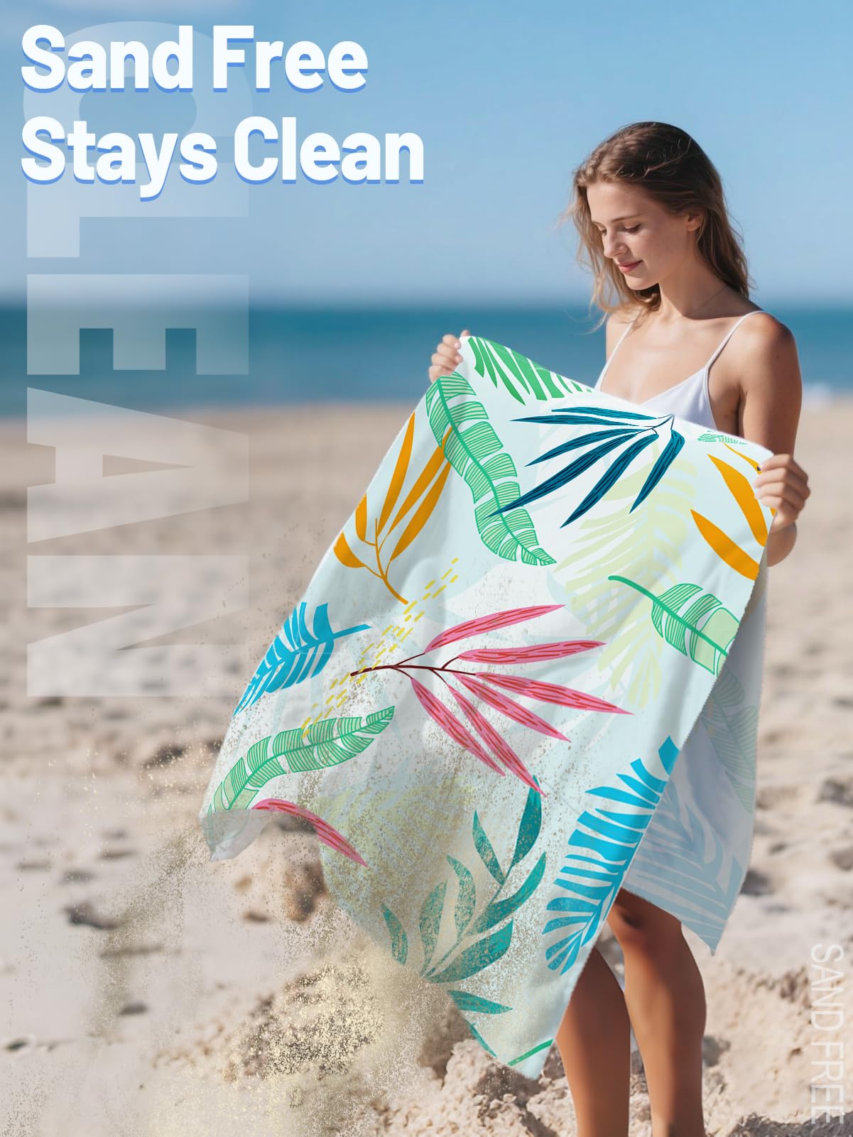 2pcs Quick Dry Flamingo Microfiber Beach Towels - Sand Free & Lightweight Pool Towels, Super Absorbent, Oversized 71'' x 35.4'', for Adults Women Bath Travel Swimming Camping