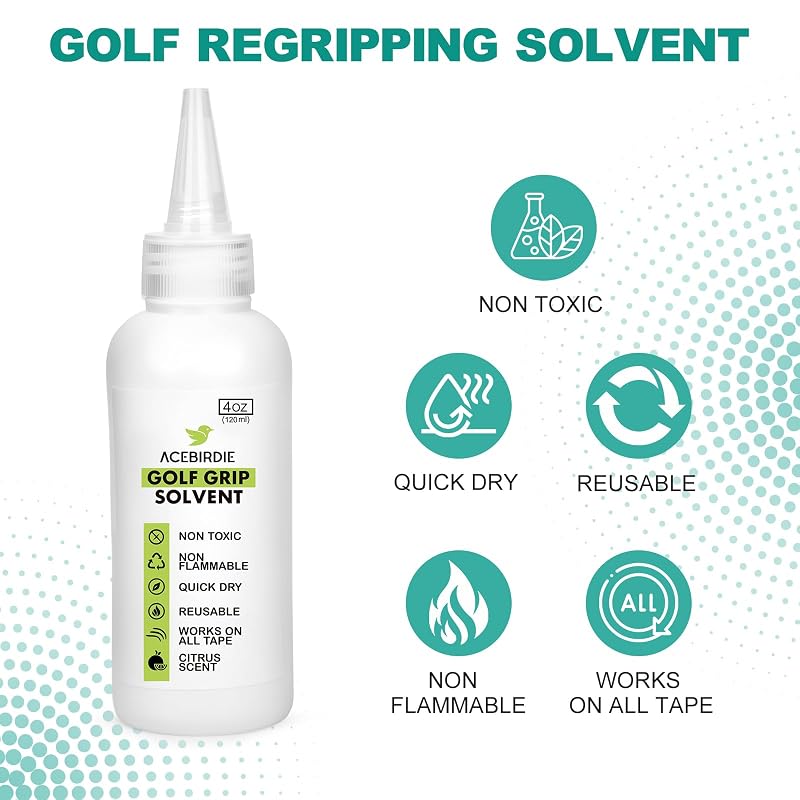 Golf Grip Replacement Kit with Vise & Removal Tools - 13 Adhesive Strips