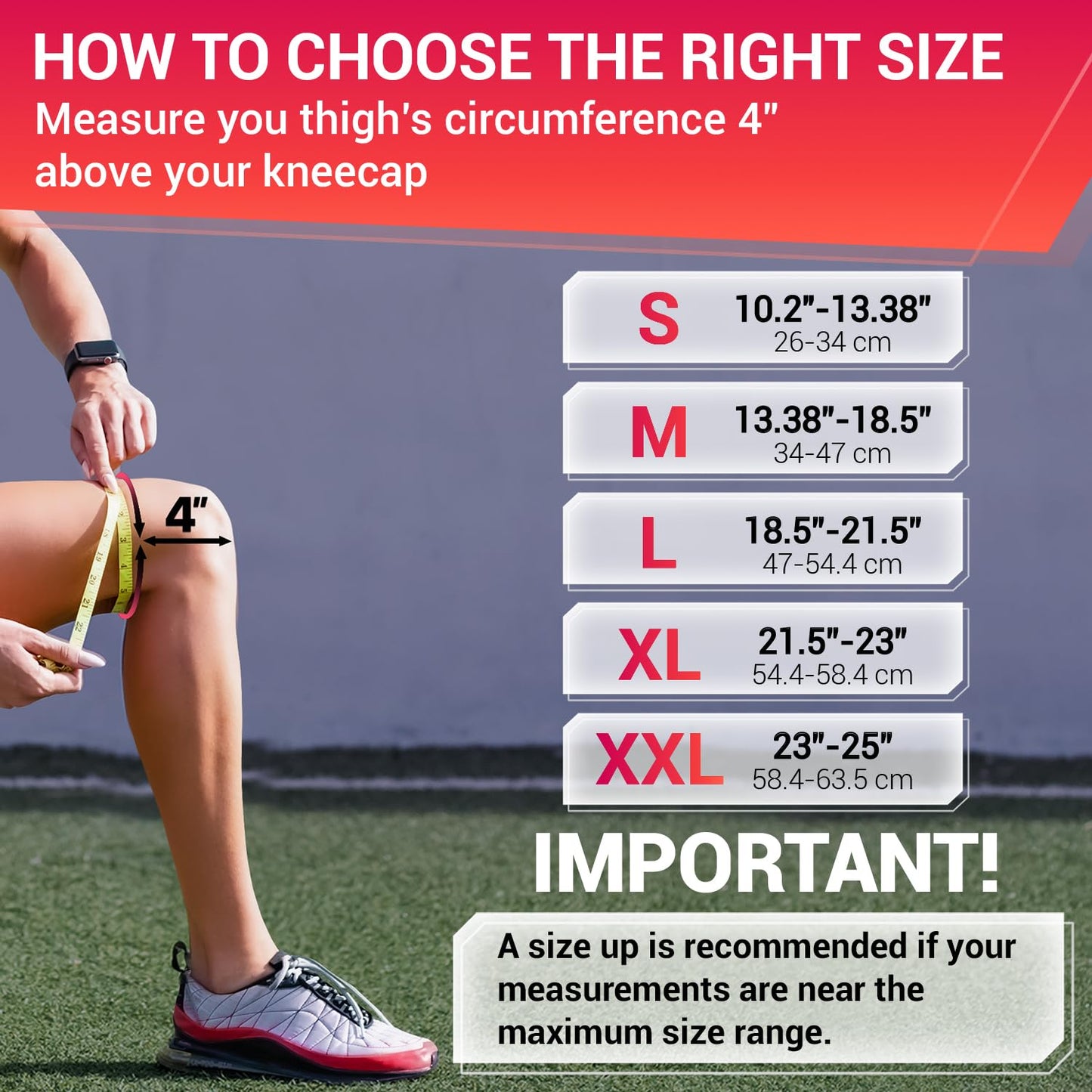 DR. BRACE ELITE Knee Brace with Side Stabilizers & Patella Gel Pads for Maximum Knee Pain Support and knee recovery for men and women-Please Check How To Size Video (Sunrise, Small)