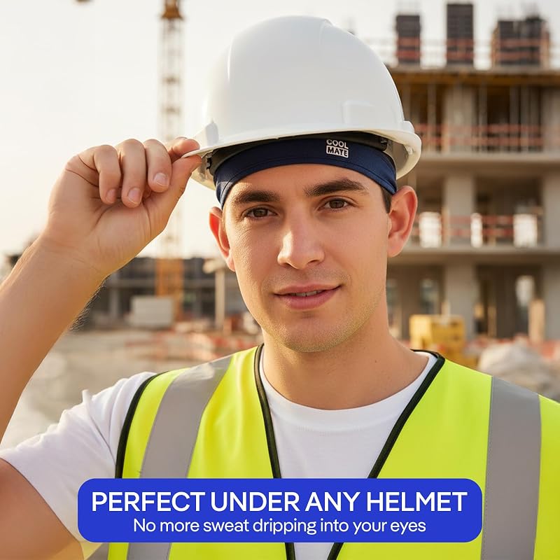 Cooling Skull Cap Helmet Liner for Men and Women – Pack 2 Grey & Black