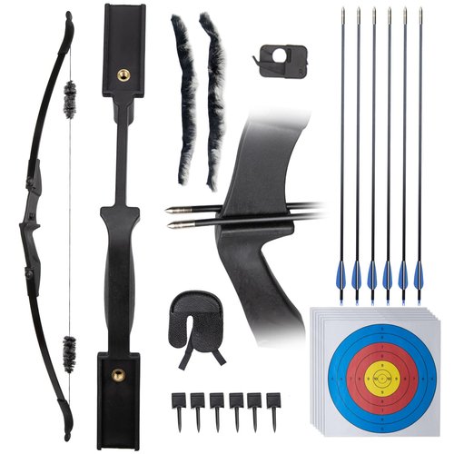 GQT Recurve Bow and Arrow Sets, Archery Takedown Bow Set for Adults Beginner Teenagers Youth Target Practice, Left & Right Handed, 20/30/40lbs (20lbs)