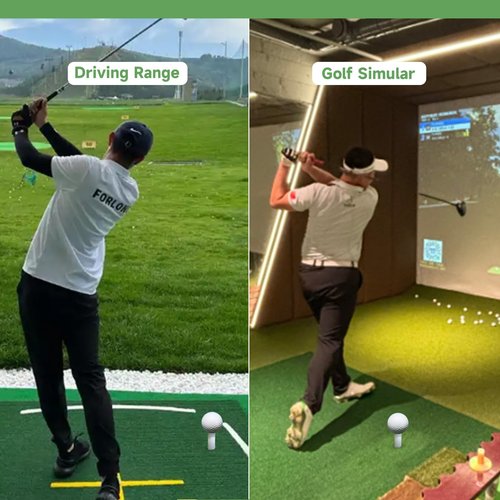 Rubber Golf Tees for Driving Range & Indoor Simulators - 8 Pack Mixed Size for Practice Mats & Golf Simulator (US Sizes, 8 Sizes)