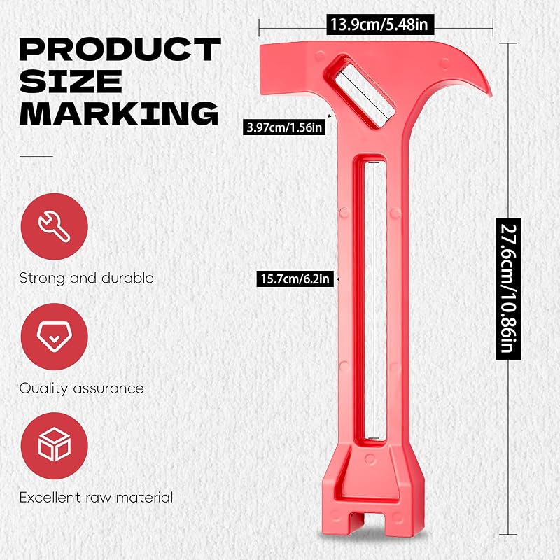 4-in-1 Emergency Tool - Gas & Water Shut Off Wrench, Non-Sparking Pry Bar