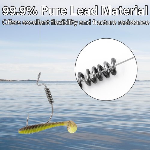 Dr.Fish Solid Core Lead Wire 1LB,High-Density Fishing Line Soft Sinker Weight Dragging Drifting Fly Tying Crafting Material 1/4"