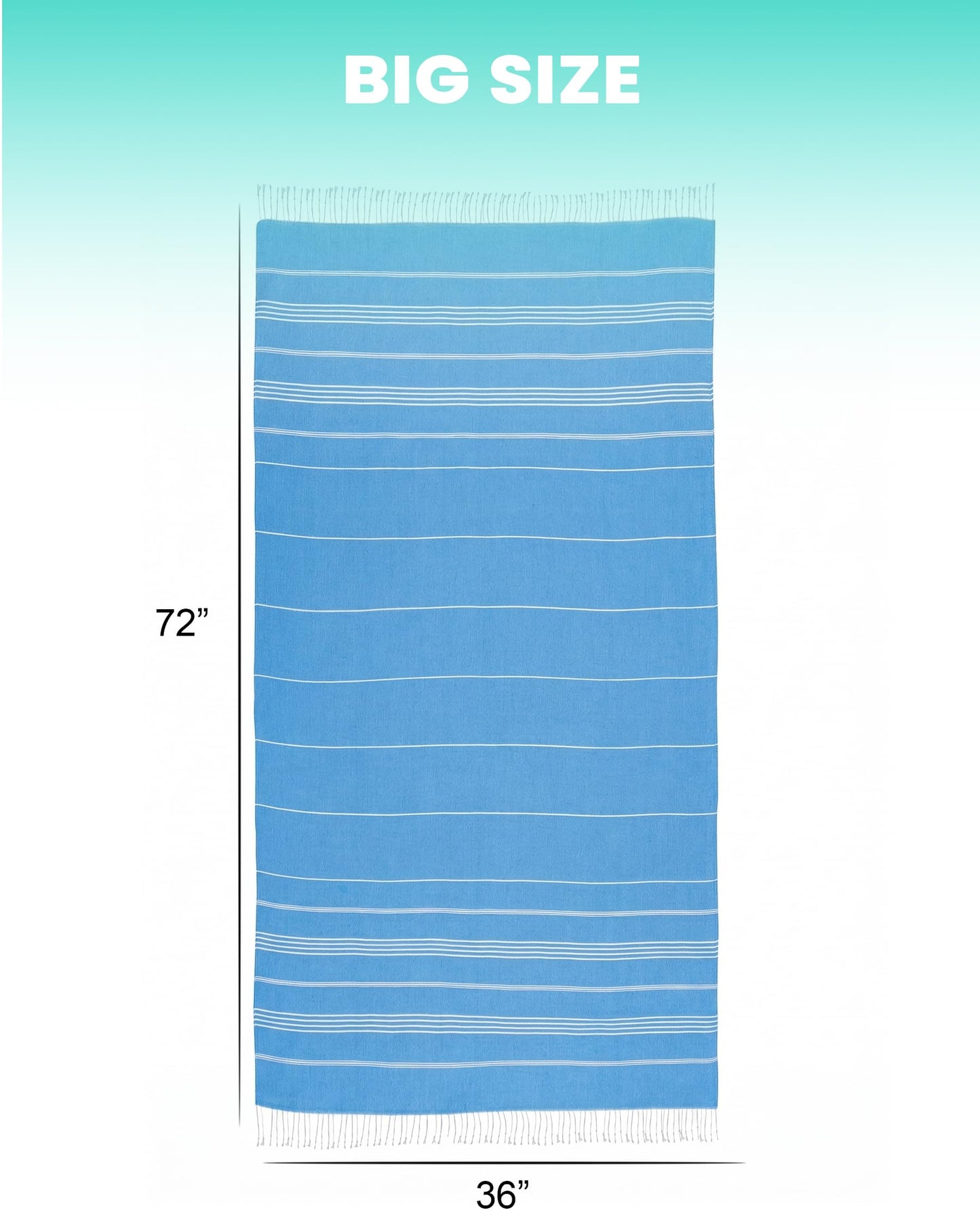 Turkish Beach Towels Gym Towel Camping Blanket Xl Large Big Size Sandfree Sandrpoof Thin Fast Drying Packable Honeymoon Travel Essential Summer Vacation Accessories Hawaii Trip Necessities Women Gifts