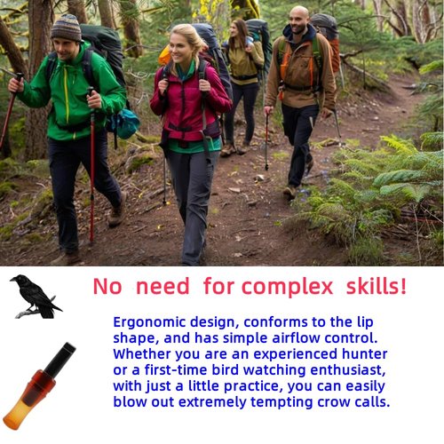 Imitating Crow Sounds - Realistic Bird Sounds and Lures to Attract Crows | Portable Hunting Baits for Beginners/Professionals，Bird Attraction Tool(1 Pcs)