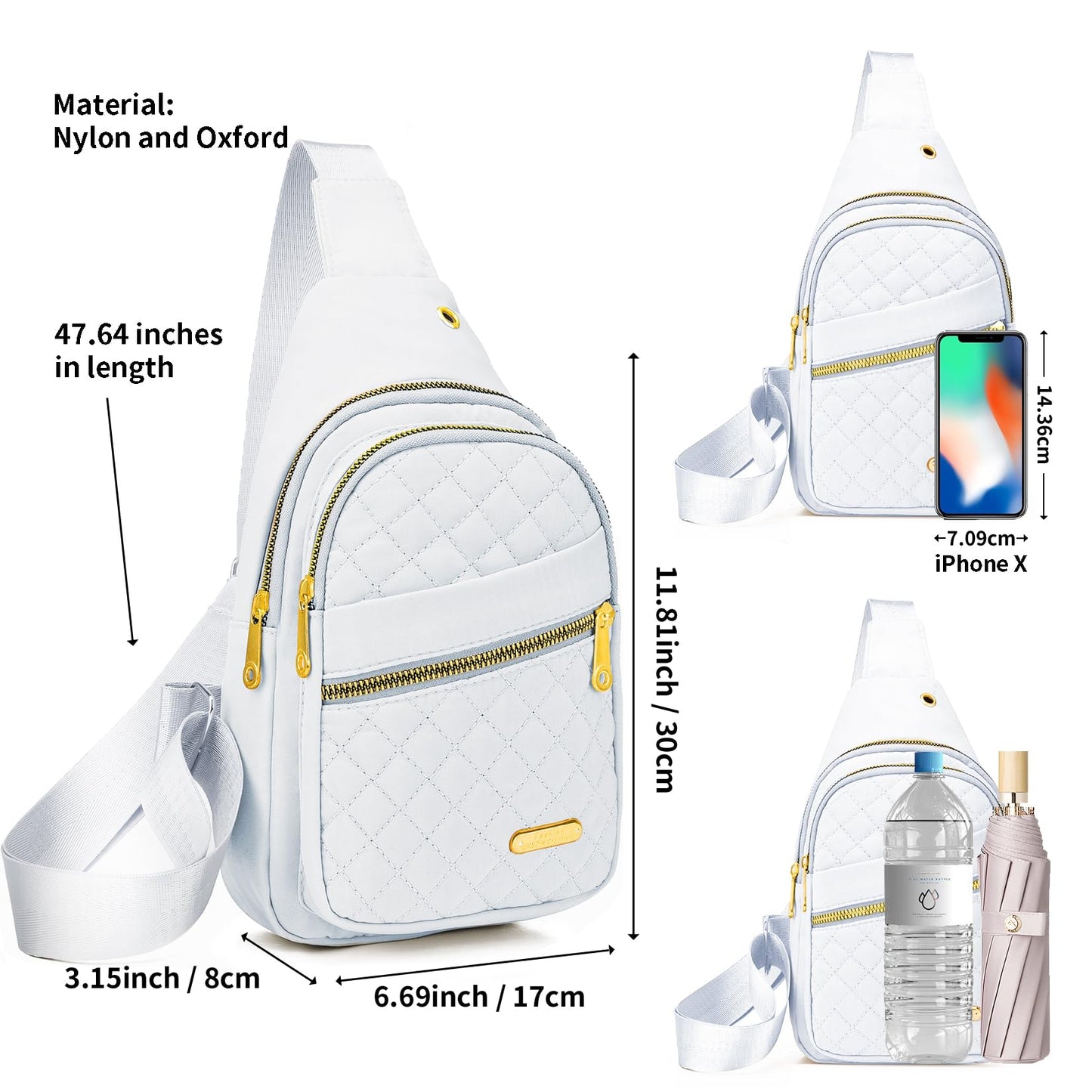Aisijimo Small Sling Bag For Women Men Casual Crossbody Sling Backpack