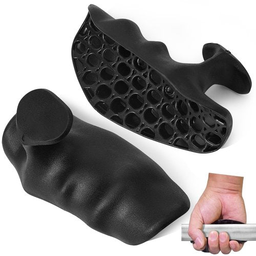 Rubber Gym Grips Fingerless Workout Gym Gloves, Workout Grip for Men Women Crosstraining Hand Palm Protection, Weight Lifting Grips for Bodybuilding, Deadlifts